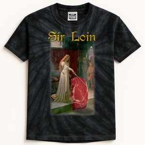 Sir Loin Funny Sirloin Steak Joke Medieval Accolade Art Kids Tie-Dye T-Shirt