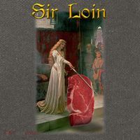 Sir Loin Funny Sirloin Steak Joke Medieval Accolade Art Cotton Canvas Backpack