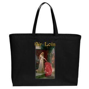 Sir Loin Funny Sirloin Steak Joke Medieval Accolade Art Cotton Canvas Jumbo Tote