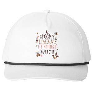 Spooky Liberal Feminist Witch Mystical Activist Halloween Cool Gift Snapback Five-Panel Rope Hat