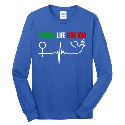 Support Life Freedom Zan Zendegi Azadi Of Iran Cool Gift Tall Long Sleeve T-Shirt