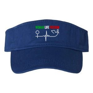 Support Life Freedom Zan Zendegi Azadi Of Iran Cool Gift Valucap Bio-Washed Visor