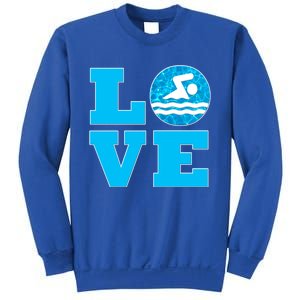 Swim Love Funny Gift For Swimmers And Swimming Coaches Cute Gift Sweatshirt