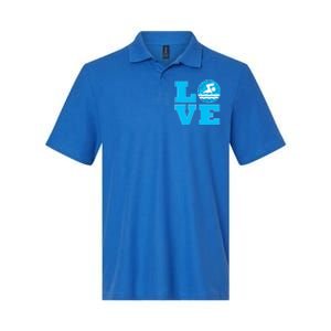 Swim Love Funny Gift For Swimmers And Swimming Coaches Cute Gift Softstyle Adult Sport Polo