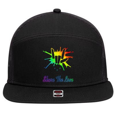 Share Love For Kids And 7 Panel Mesh Trucker Snapback Hat