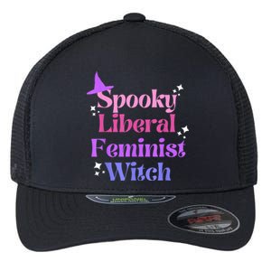 Spooky Liberal Feminist Witch Halloween Flexfit Unipanel Trucker Cap