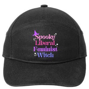 Spooky Liberal Feminist Witch Halloween 7-Panel Snapback Hat