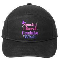 Spooky Liberal Feminist Witch Halloween 7-Panel Snapback Hat