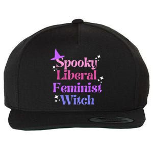 Spooky Liberal Feminist Witch Halloween Wool Snapback Cap