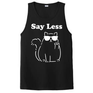 Say Less Funny Cat PosiCharge Competitor Tank