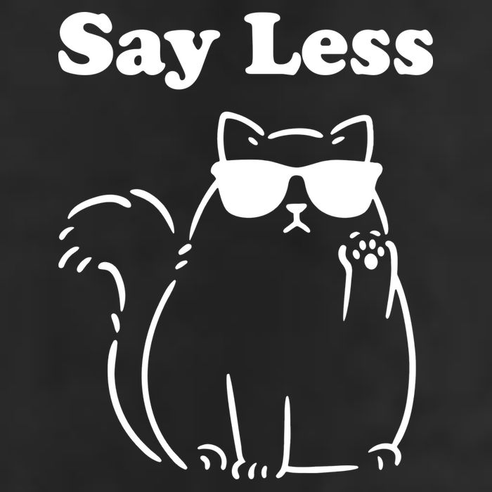 Say Less Funny Cat Golf Towel