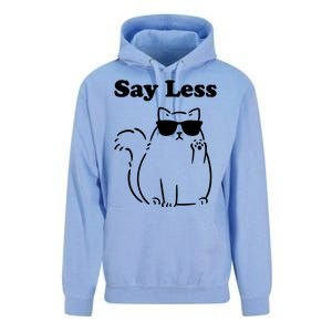 Say Less Funny Cat Unisex Surf Hoodie