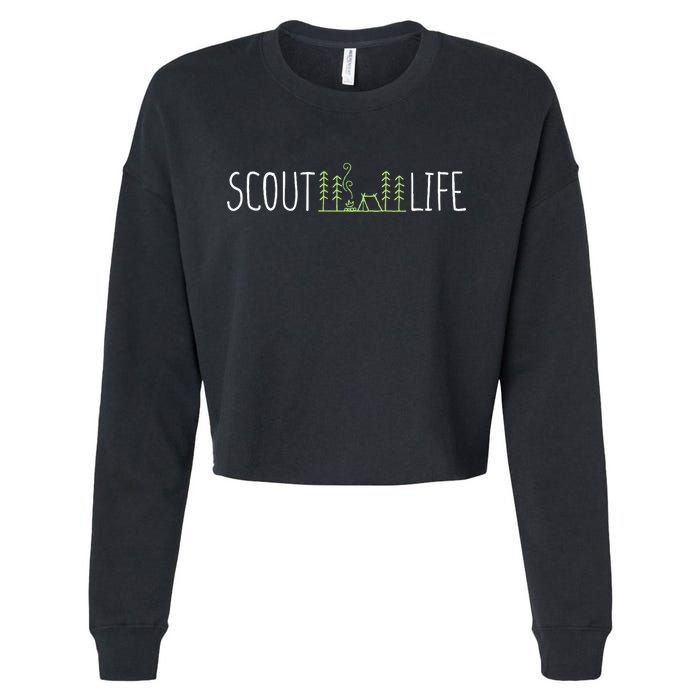 Scout Life For Scouts Cropped Pullover Crew