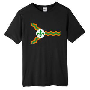 St Louis Flag Irish Colors Dogtown St Patrick's Day Gift Tall Fusion ChromaSoft Performance T-Shirt