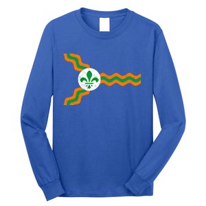 St Louis Flag Irish Colors Dogtown St Patrick's Day Gift Long Sleeve Shirt