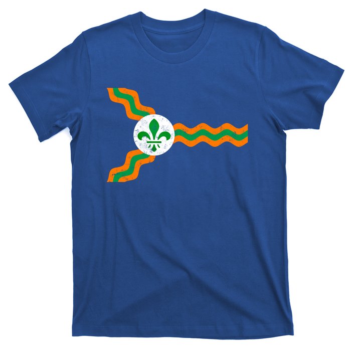 St Louis Flag Irish Colors Dogtown St Patrick's Day Gift T-Shirt