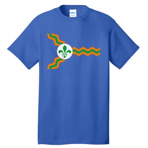 St Louis Flag Irish Colors Dogtown St Patrick's Day Gift Tall T-Shirt