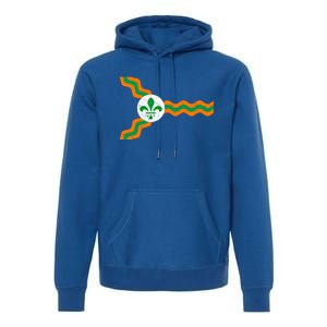 St Louis Flag Irish Colors Dogtown St Patrick's Day Gift Premium Hoodie