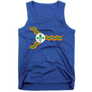 St Louis Flag Irish Colors Dogtown St Patrick's Day Gift Tank Top