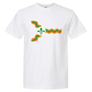 St Louis Flag Irish Colors Dogtown St Patrick's Day Gift Garment-Dyed Heavyweight T-Shirt