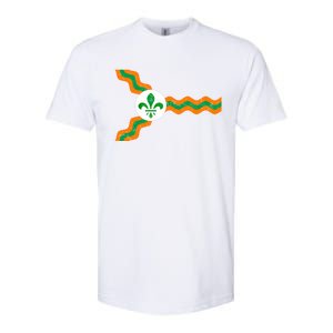 St Louis Flag Irish Colors Dogtown St Patrick's Day Gift Softstyle CVC T-Shirt