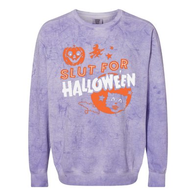 S Lut For Halloween Colorblast Crewneck Sweatshirt