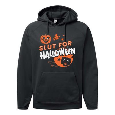 S Lut For Halloween Performance Fleece Hoodie