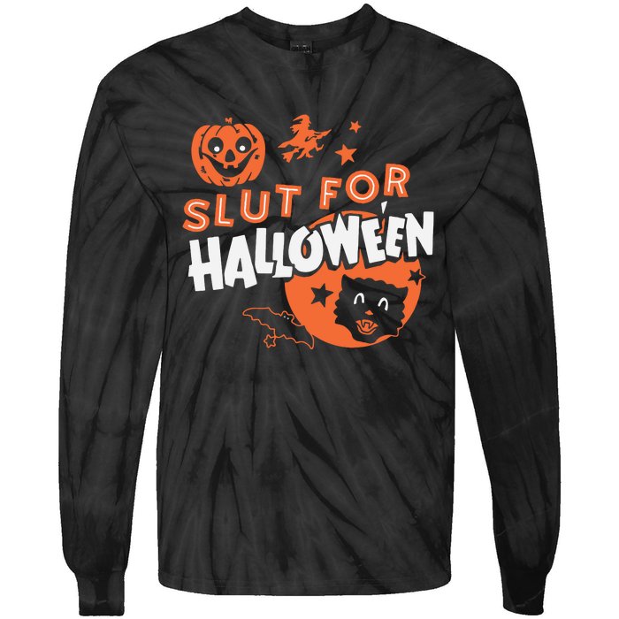 S Lut For Halloween Tie-Dye Long Sleeve Shirt