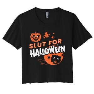 S Lut For Halloween Women's Crop Top Tee