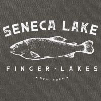 Seneca Lake Gift For Trout Fishing And Finger Lakes Camping Cotton Canvas Backpack