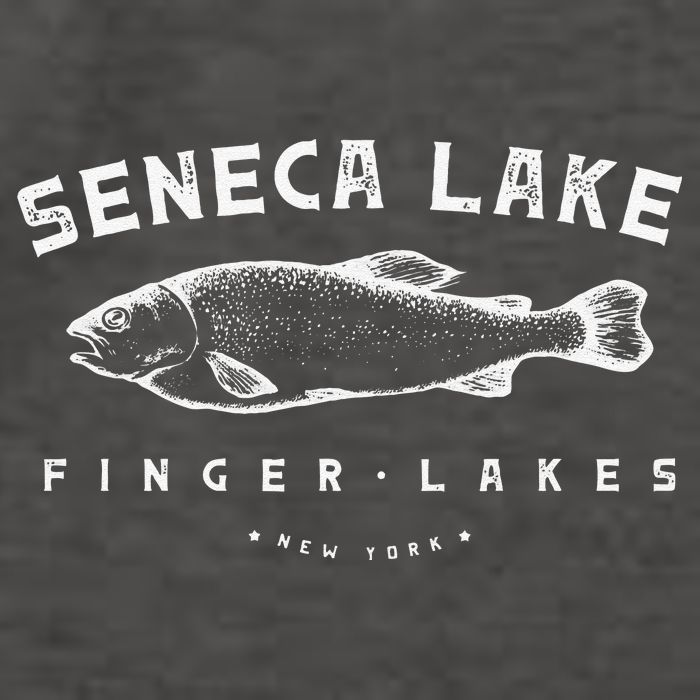 Seneca Lake Gift For Trout Fishing And Finger Lakes Camping Vector Backpack
