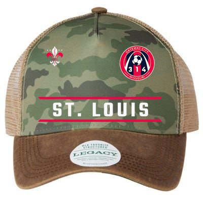St Louis Gateway Arch Skyline 314 Fleur De Lis Badge Banner Legacy Tie Dye Trucker Hat
