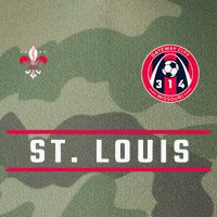 St Louis Gateway Arch Skyline 314 Fleur De Lis Badge Banner Legacy Tie Dye Trucker Hat