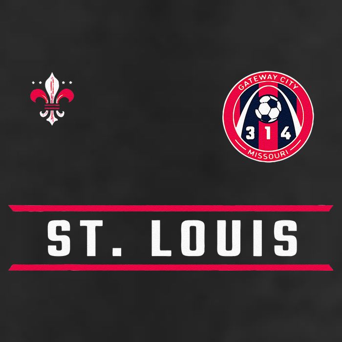 St Louis Gateway Arch Skyline 314 Fleur De Lis Badge Banner Cool Comfort Performance Bucket Hat
