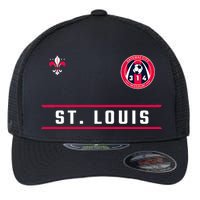 St Louis Gateway Arch Skyline 314 Fleur De Lis Badge Banner Flexfit Unipanel Trucker Cap