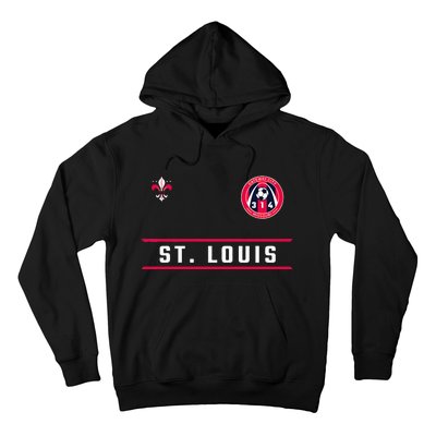 St Louis Gateway Arch Skyline 314 Fleur De Lis Badge Banner Hoodie