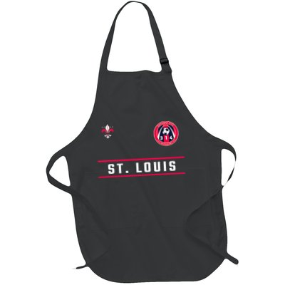 St Louis Gateway Arch Skyline 314 Fleur De Lis Badge Banner Apron