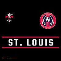 St Louis Gateway Arch Skyline 314 Fleur De Lis Badge Banner Sweatshirt
