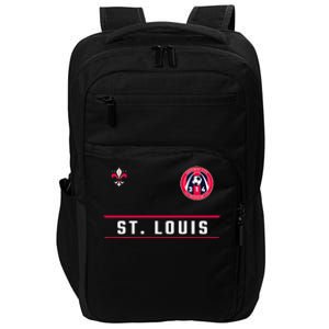 St Louis Gateway Arch Skyline 314 Fleur De Lis Badge Banner Impact Tech Backpack