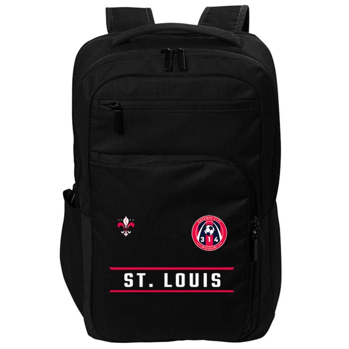 St Louis Gateway Arch Skyline 314 Fleur De Lis Badge Banner Impact Tech Backpack