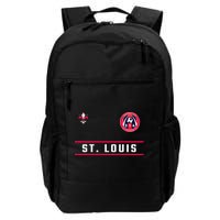 St Louis Gateway Arch Skyline 314 Fleur De Lis Badge Banner Backpack