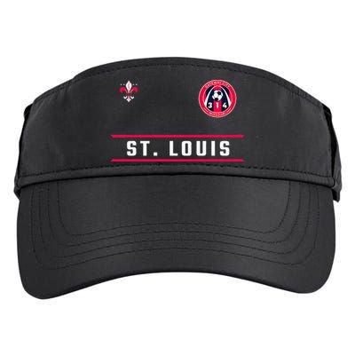 St Louis Gateway Arch Skyline 314 Fleur De Lis Badge Banner Adult Drive Performance Visor