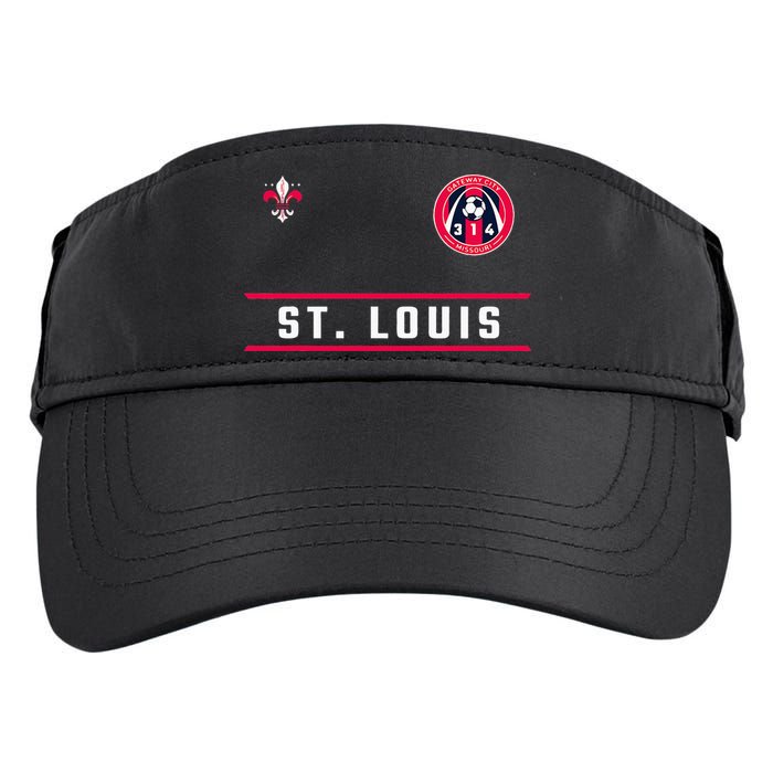 St Louis Gateway Arch Skyline 314 Fleur De Lis Badge Banner Adult Drive Performance Visor