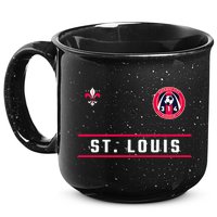 St Louis Gateway Arch Skyline 314 Fleur De Lis Badge Banner 15oz Campfire Ceramic Mug