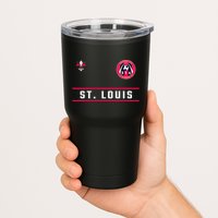 St Louis Gateway Arch Skyline 314 Fleur De Lis Badge Banner Tumbler
