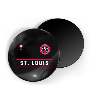 St Louis Gateway Arch Skyline 314 Fleur De Lis Badge Banner Magnet