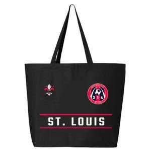 St Louis Gateway Arch Skyline 314 Fleur De Lis Badge Banner 25L Jumbo Tote