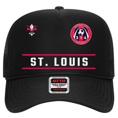 St Louis Gateway Arch Skyline 314 Fleur De Lis Badge Banner Trucker Hat