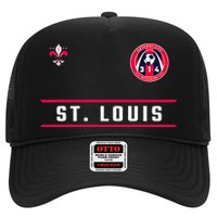 St Louis Gateway Arch Skyline 314 Fleur De Lis Badge Banner Trucker Hat