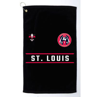 St Louis Gateway Arch Skyline 314 Fleur De Lis Badge Banner Golf Towel